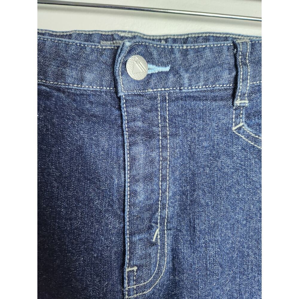 Levi's womens silvertab knee length denim skirt sz L Y2k 80's 90's preppy school - Picture 2 of 8